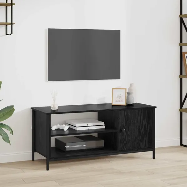 Meuble TV Chêne noir 100 x 40 x 45 cm Bois d'ingénierie