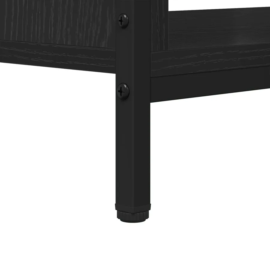 Meuble TV Chêne noir 100 x 40 x 45 cm Bois d'ingénierie - 10