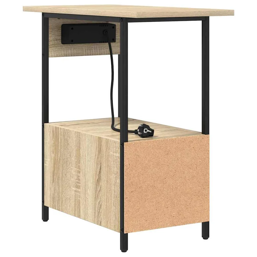 Cabinet de chevet avec tiroir Chêne Sonoma 60 x 30 x 61 cm - 9