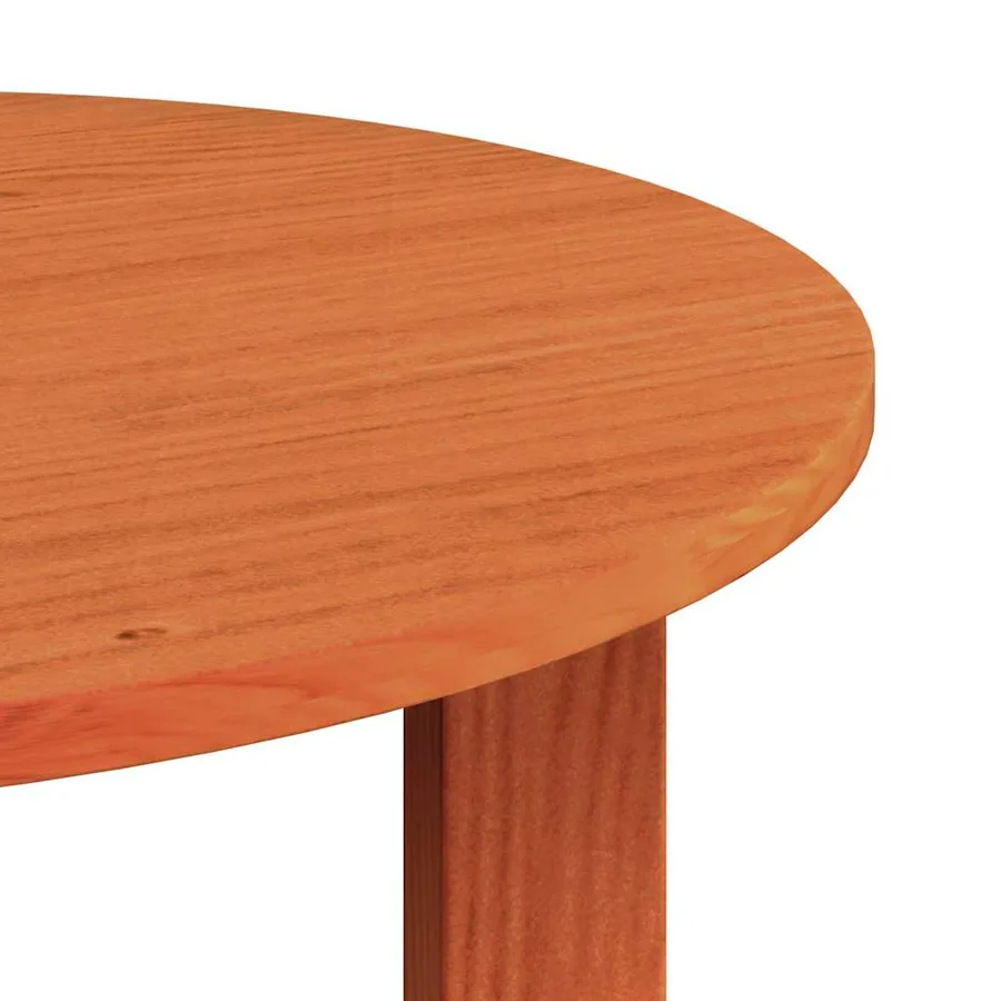 Table basse 2 pcs Brun cire Bois de pin massif - 11