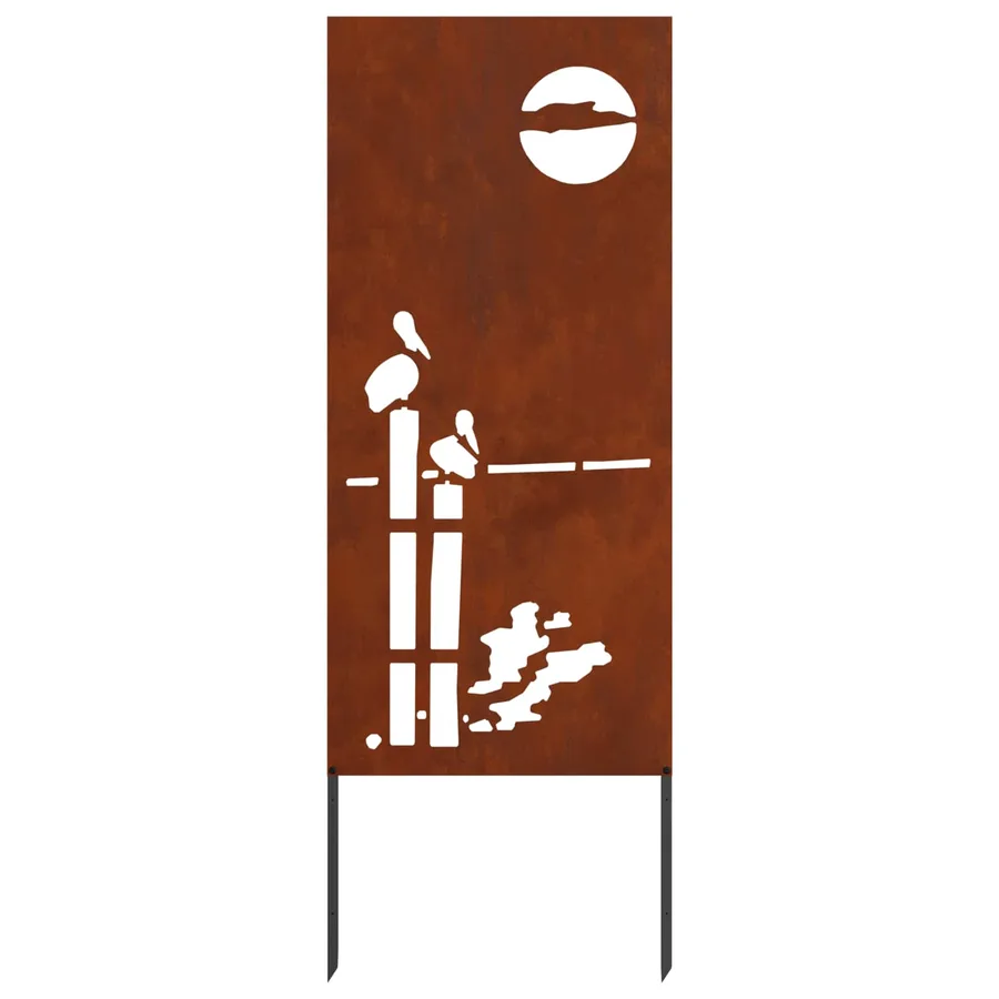 Écran de confidentialité de jardin Fretwork Rouillé 50 x 140 cm - 6