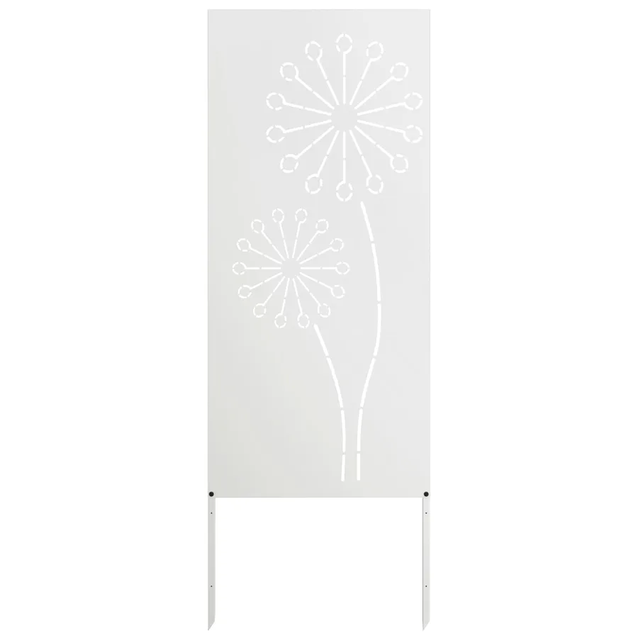 Écran de confidentialité de jardin Fretwork Blanc 50 x 140 cm - 2