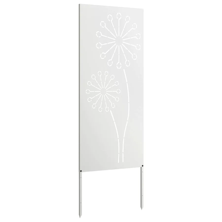 Écran de confidentialité de jardin Fretwork Blanc 50 x 140 cm - 4