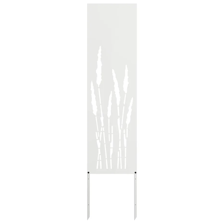 Écran de confidentialité de jardin Fretwork Blanc 32 x 140 cm - 2