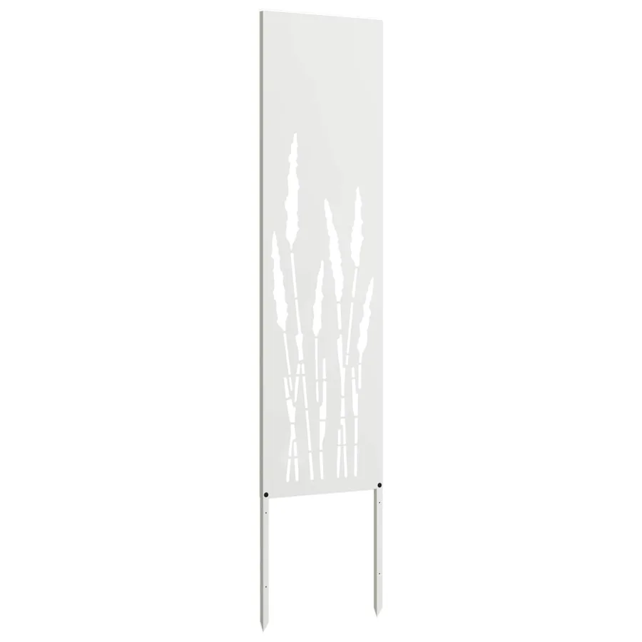 Écran de confidentialité de jardin Fretwork Blanc 32 x 140 cm - 4