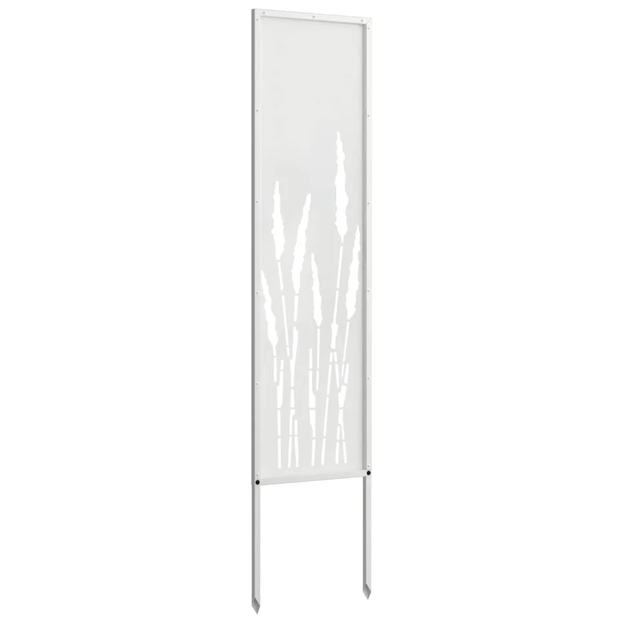 Écran de confidentialité de jardin Fretwork Blanc 32 x 140 cm - 5