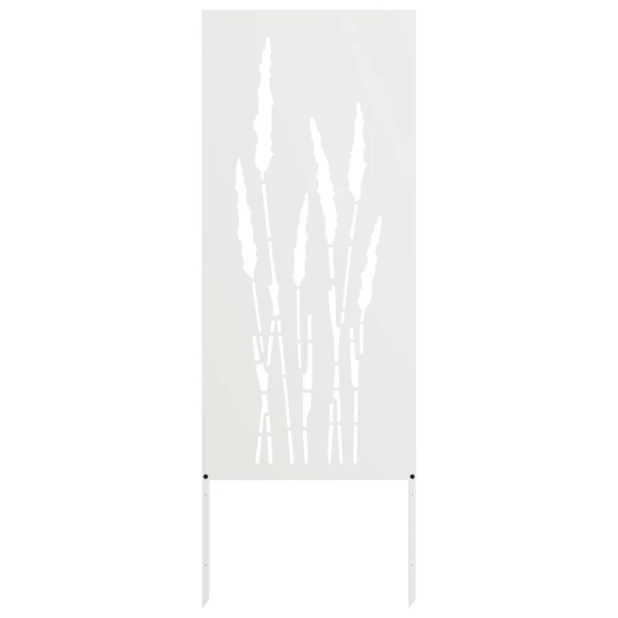 Écran de confidentialité de jardin Floral Blanc 50 x 140 cm - 2