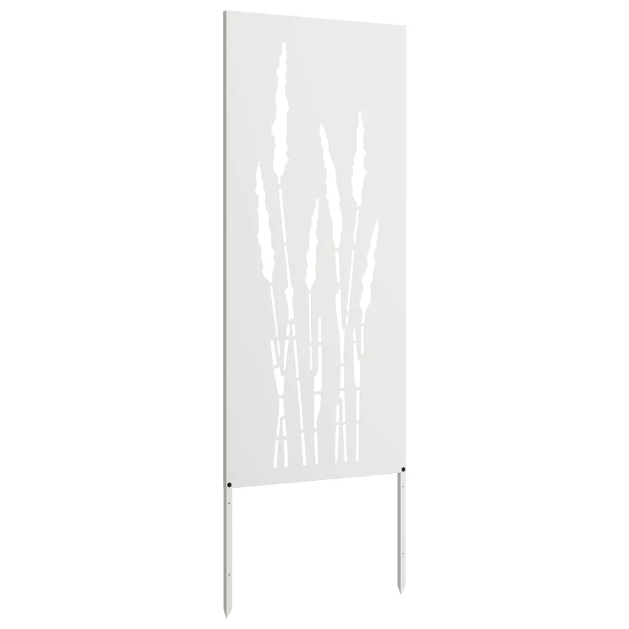 Écran de confidentialité de jardin Floral Blanc 50 x 140 cm - 4