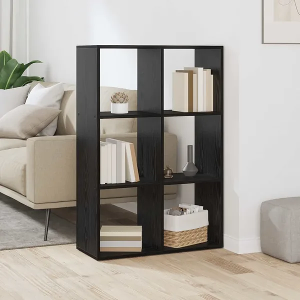 Bibliothèque Chêne noir 69,5 x 29 x 103,5 cm Bois d'ingénierie
