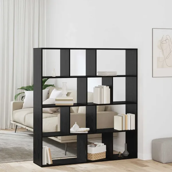 Bibliothèque Chêne noir 132 x 29 x 141,5 cm Bois d'ingénierie