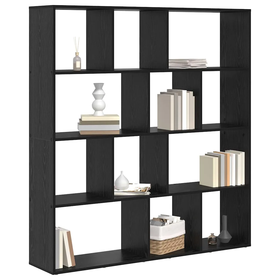 Bibliothèque Chêne noir 132 x 29 x 141,5 cm Bois d'ingénierie - 3