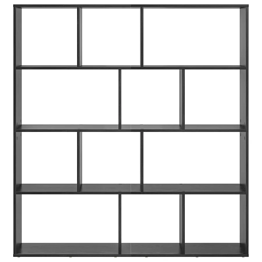 Bibliothèque Chêne noir 132 x 29 x 141,5 cm Bois d'ingénierie - 5