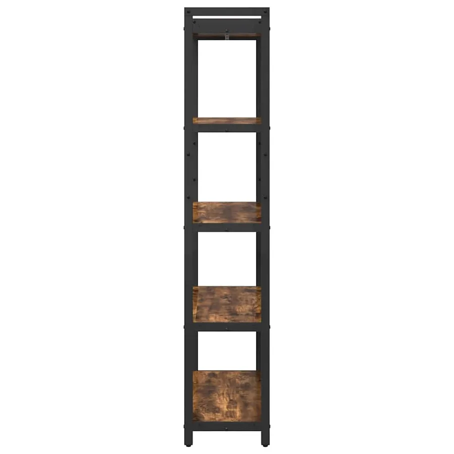 Étagère Chêne fumé 80 x 30 x 155 cm Bois d'ingénierie - 6