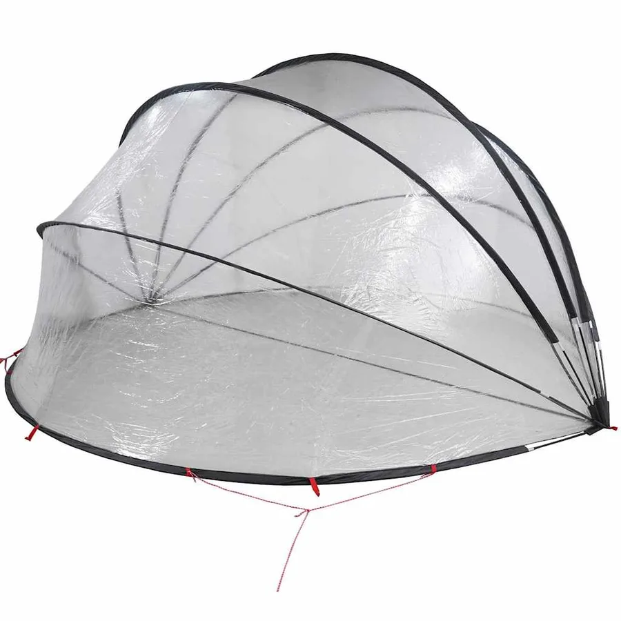 Dôme de piscine Transparent 430 x 430 x 210 cm PVC - 8
