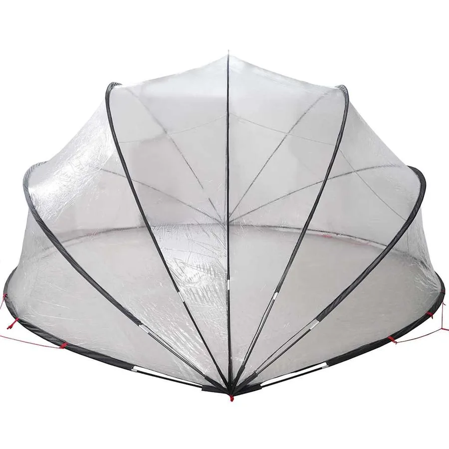 Dôme de piscine Transparent 430 x 430 x 210 cm PVC - 9