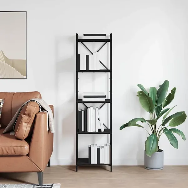 Étagère Chêne noir 40 x 30 x 155 cm Bois d'ingénierie