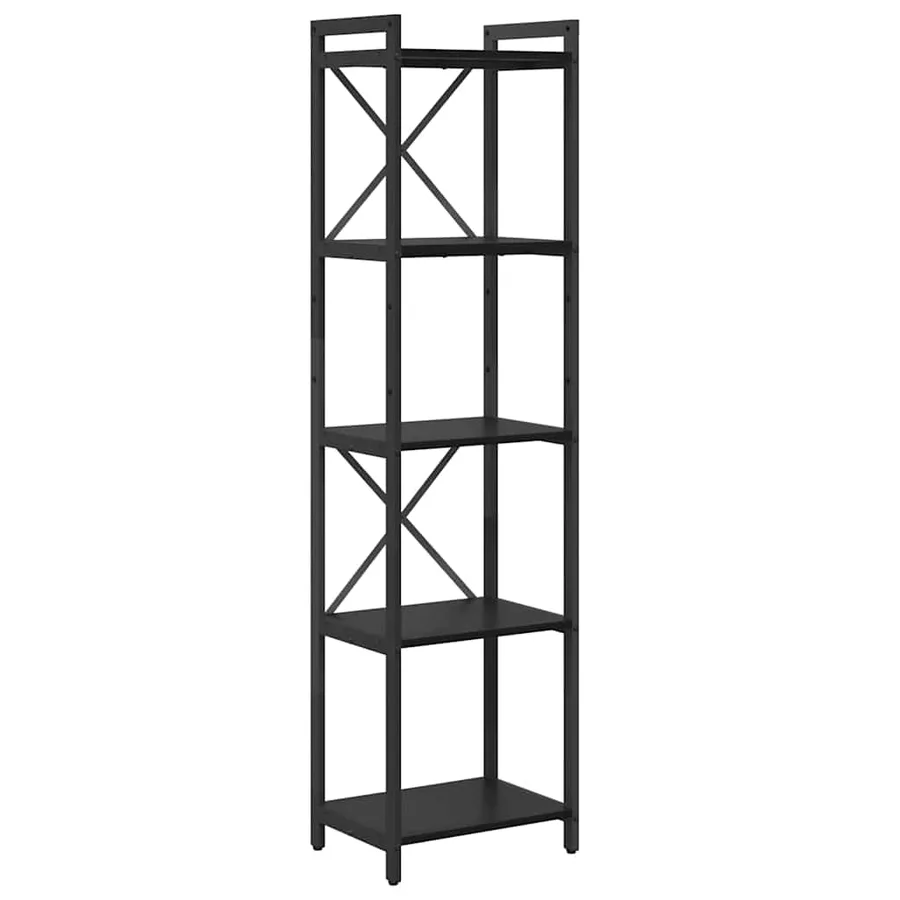 Étagère Chêne noir 40 x 30 x 155 cm Bois d'ingénierie - 2