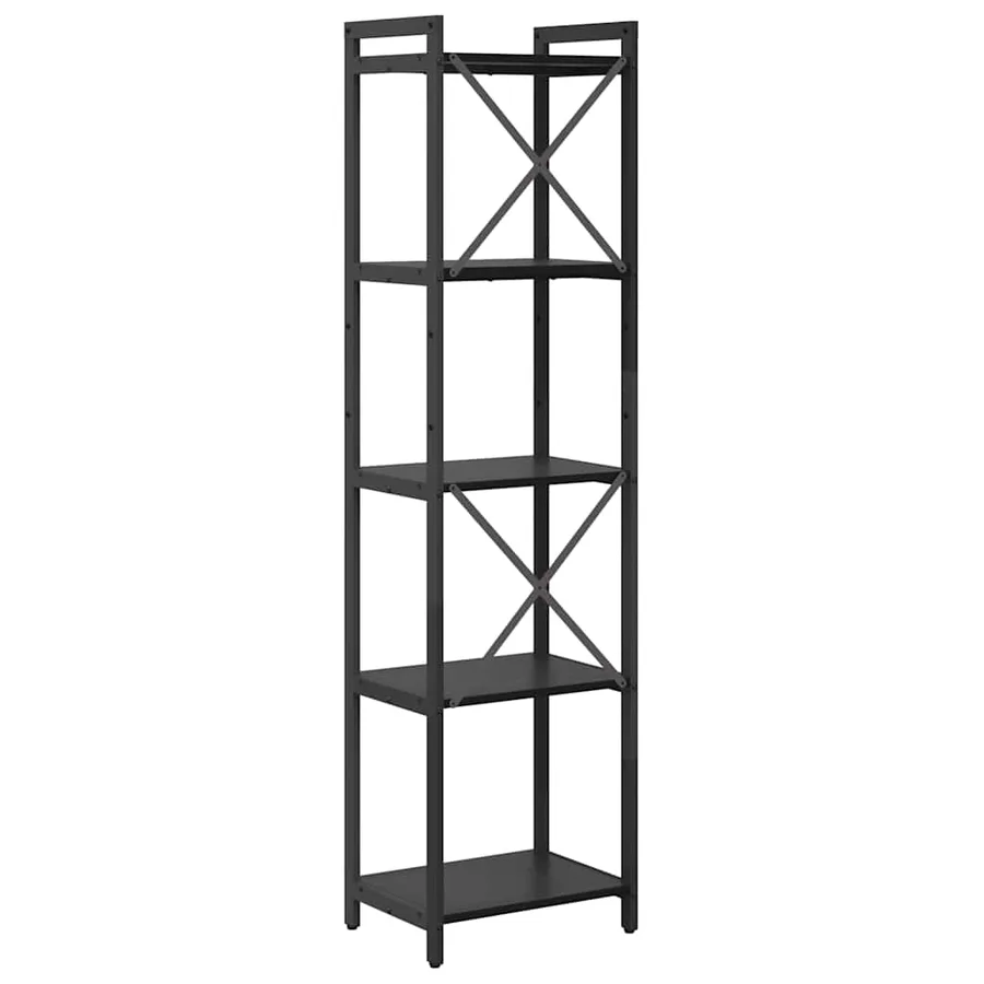 Étagère Chêne noir 40 x 30 x 155 cm Bois d'ingénierie - 7