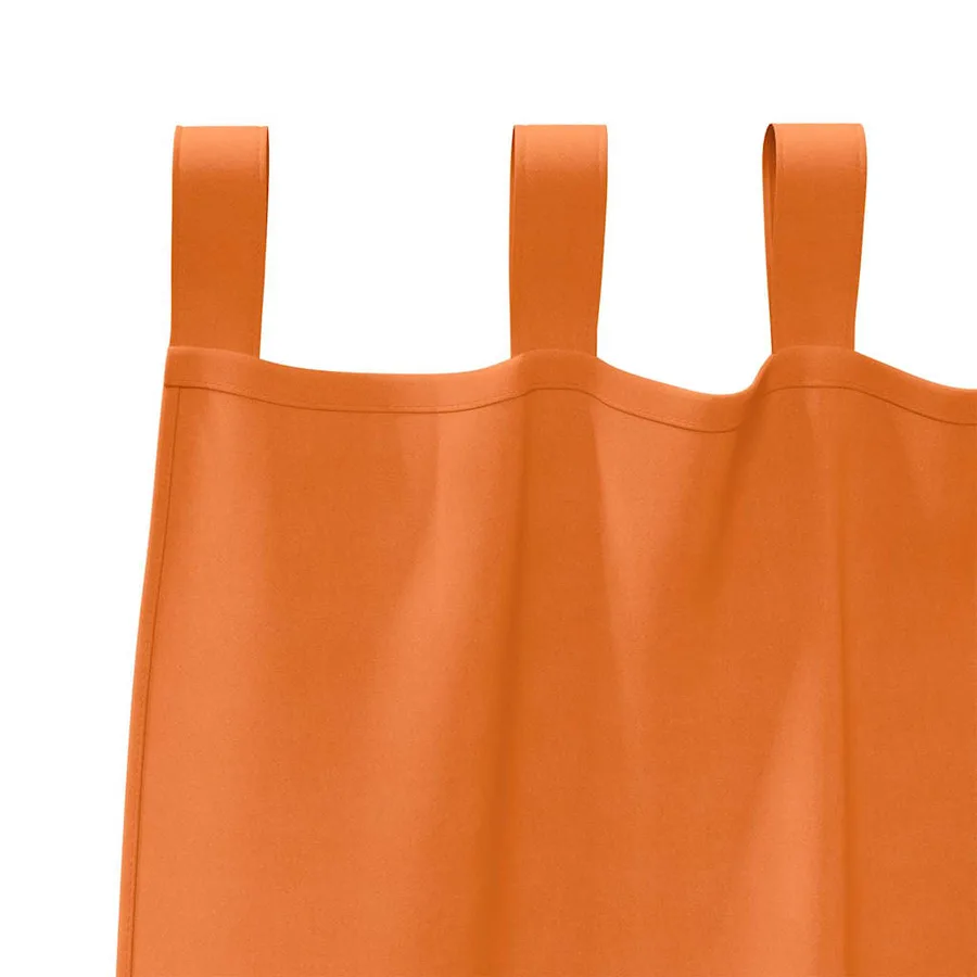 Rideaux occultants avec anneaux 2 pcs Orange vif 225 x 140 cm - 5