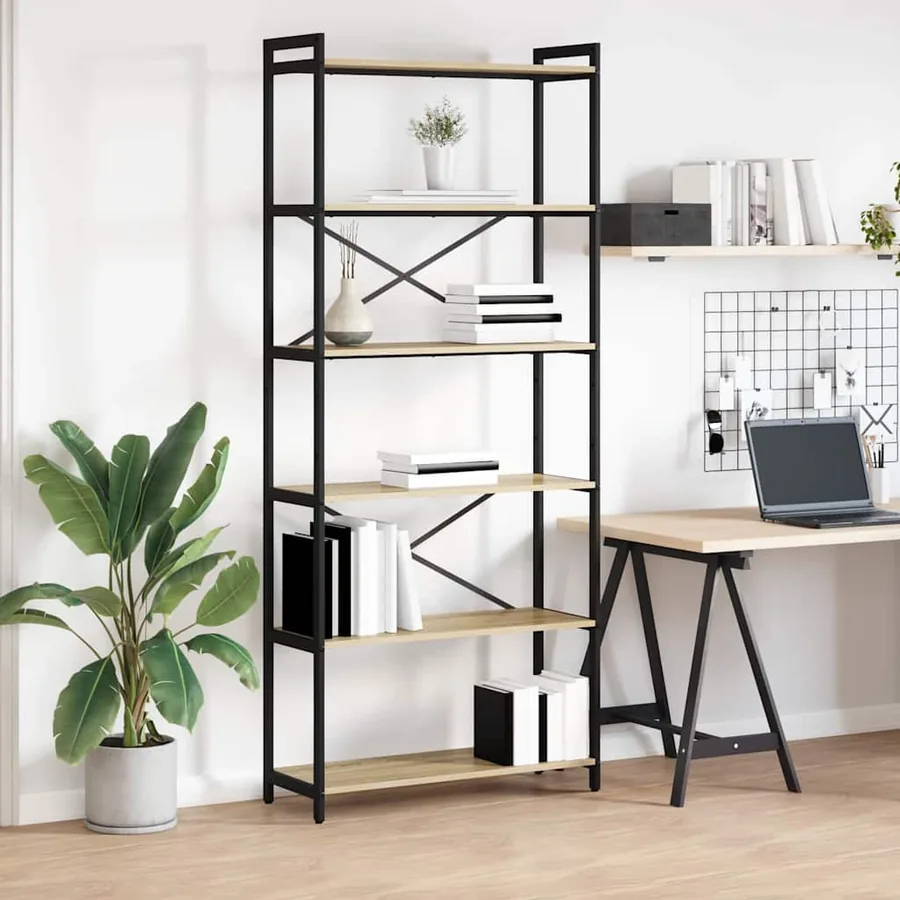 Étagère Chêne Sonoma 80 x 30 x 189,5 cm Bois d'ingénierie