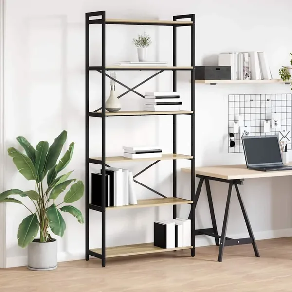 Étagère Chêne Sonoma 80 x 30 x 189,5 cm Bois d'ingénierie