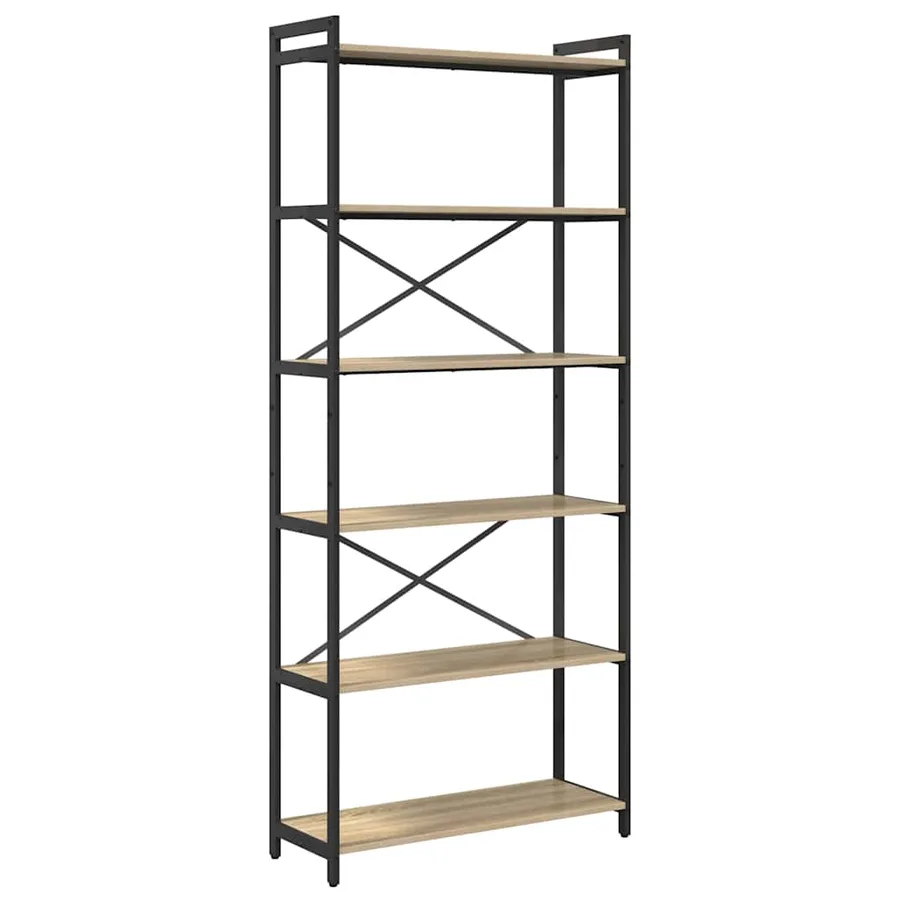 Étagère Chêne Sonoma 80 x 30 x 189,5 cm Bois d'ingénierie - 2