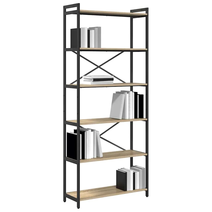 Étagère Chêne Sonoma 80 x 30 x 189,5 cm Bois d'ingénierie - 3
