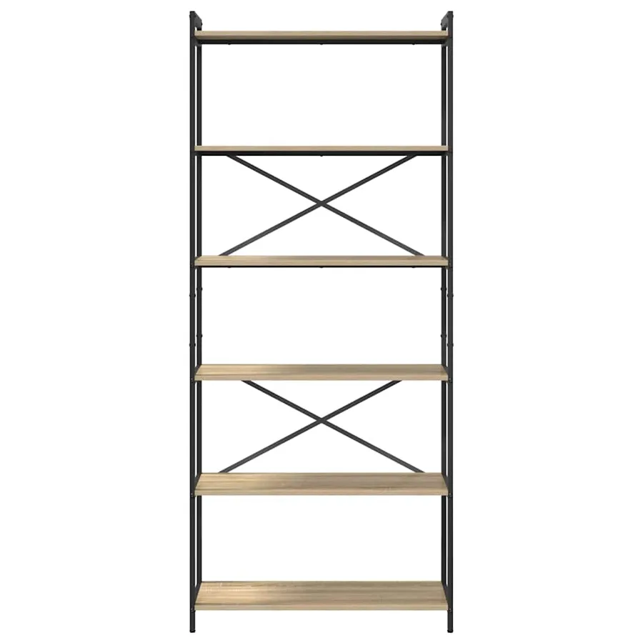 Étagère Chêne Sonoma 80 x 30 x 189,5 cm Bois d'ingénierie - 5