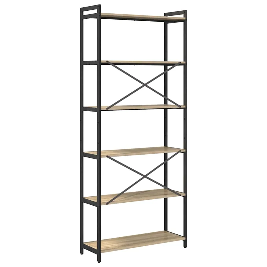 Étagère Chêne Sonoma 80 x 30 x 189,5 cm Bois d'ingénierie - 7