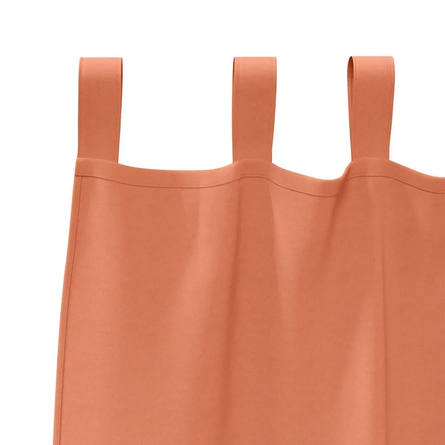 Rideaux occultants avec anneaux 2 pcs Couleur terre cuite - 5