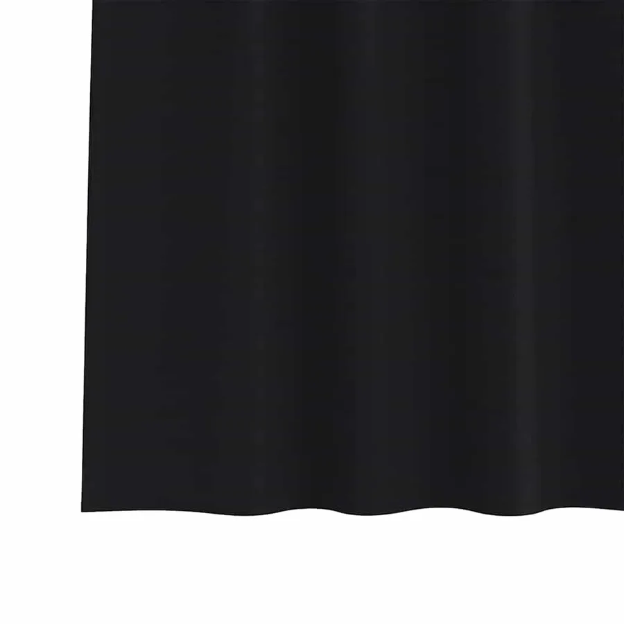 Rideaux occultants avec anneaux 2 pcs Noir 175 x 140 cm - 6