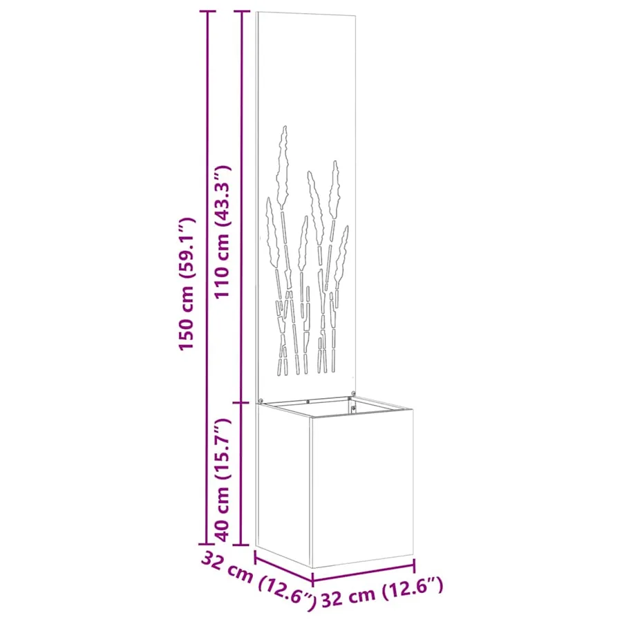 Écran de confidentialité de jardin Anthracite 32 x 150 cm - 11