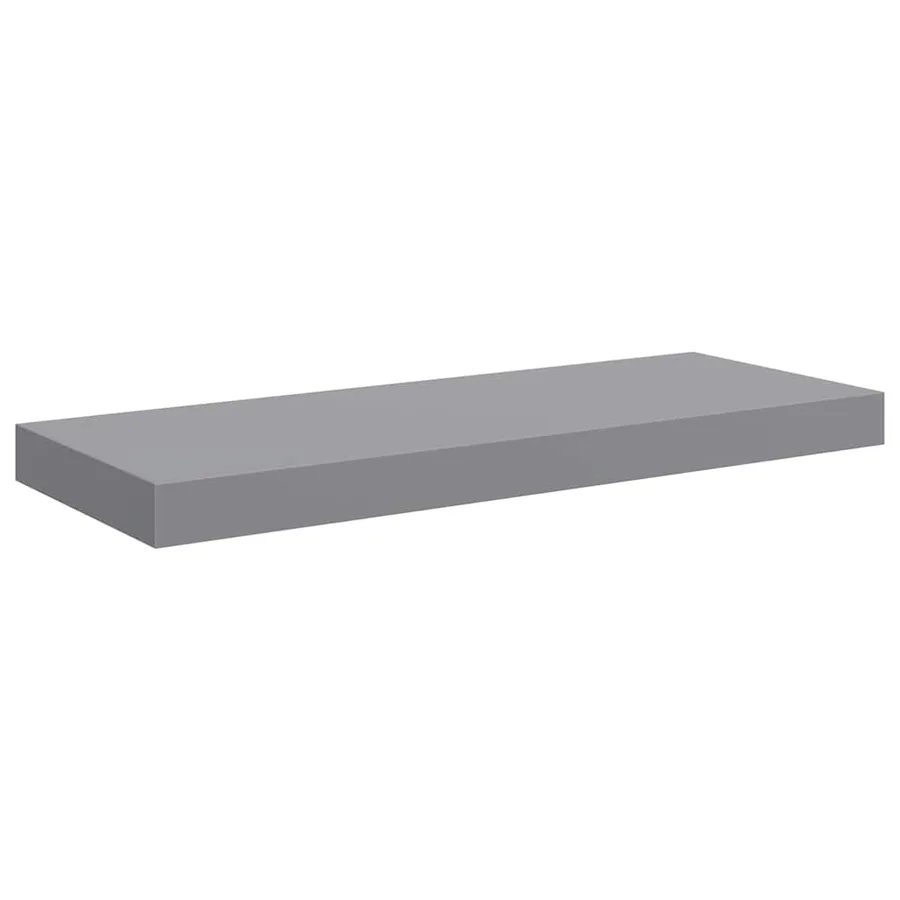 Étagère murale flottante gris 60x23,5x3,8 cm MDF - 2