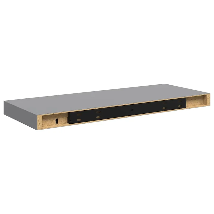 Étagère murale flottante gris 60x23,5x3,8 cm MDF - 8