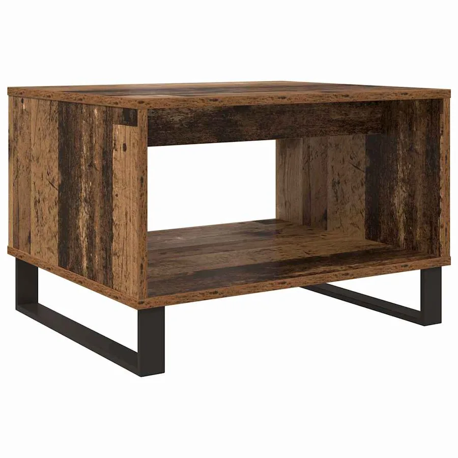 Table basse Bois ancien 60 x 50 x 40 cm Bois d'ingénierie - 2