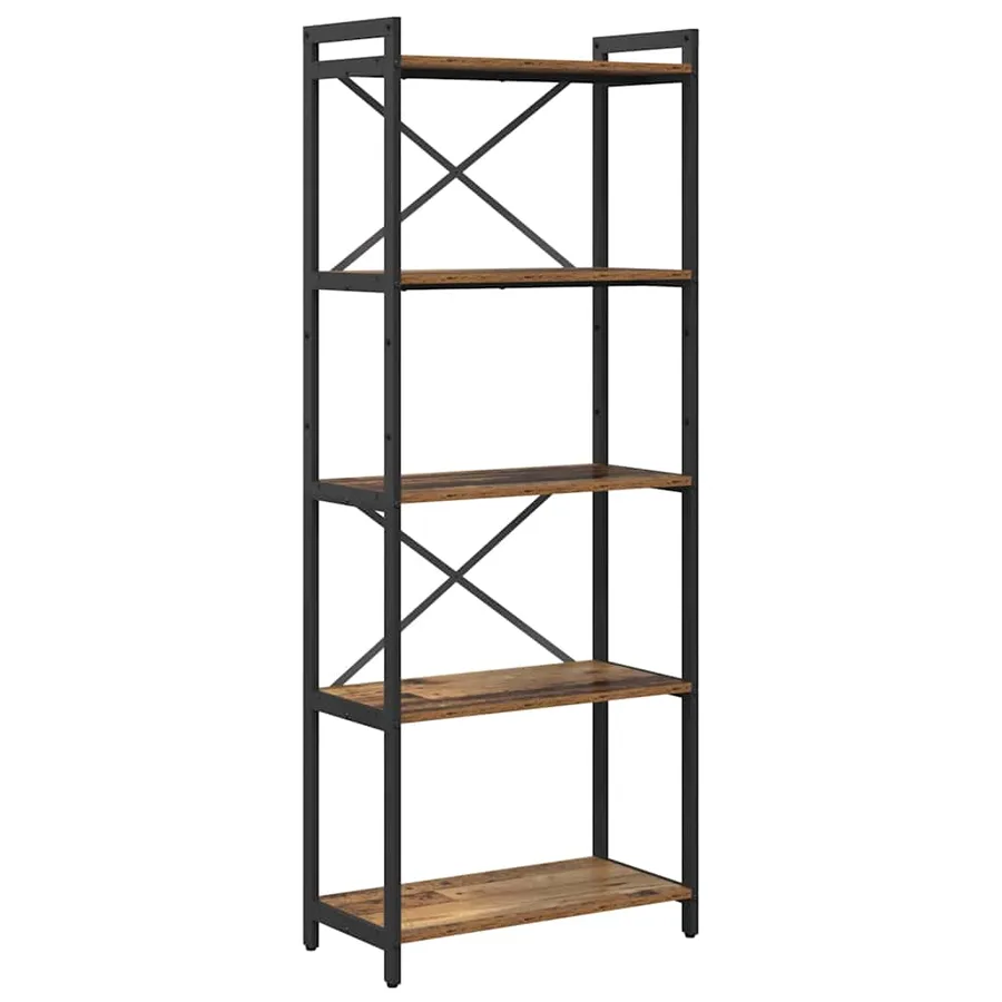 Étagère Bois ancien 60 x 30 x 155 cm Bois d'ingénierie - 2