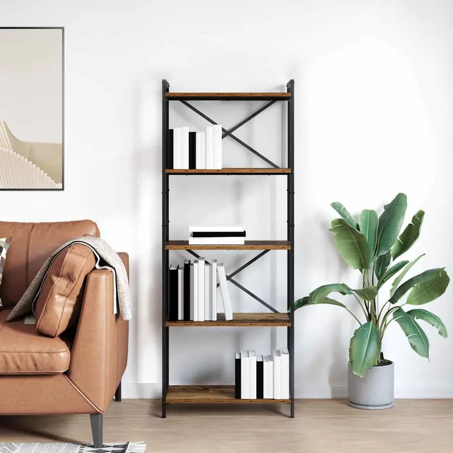 Étagère Bois ancien 60 x 30 x 155 cm Bois d'ingénierie - 4