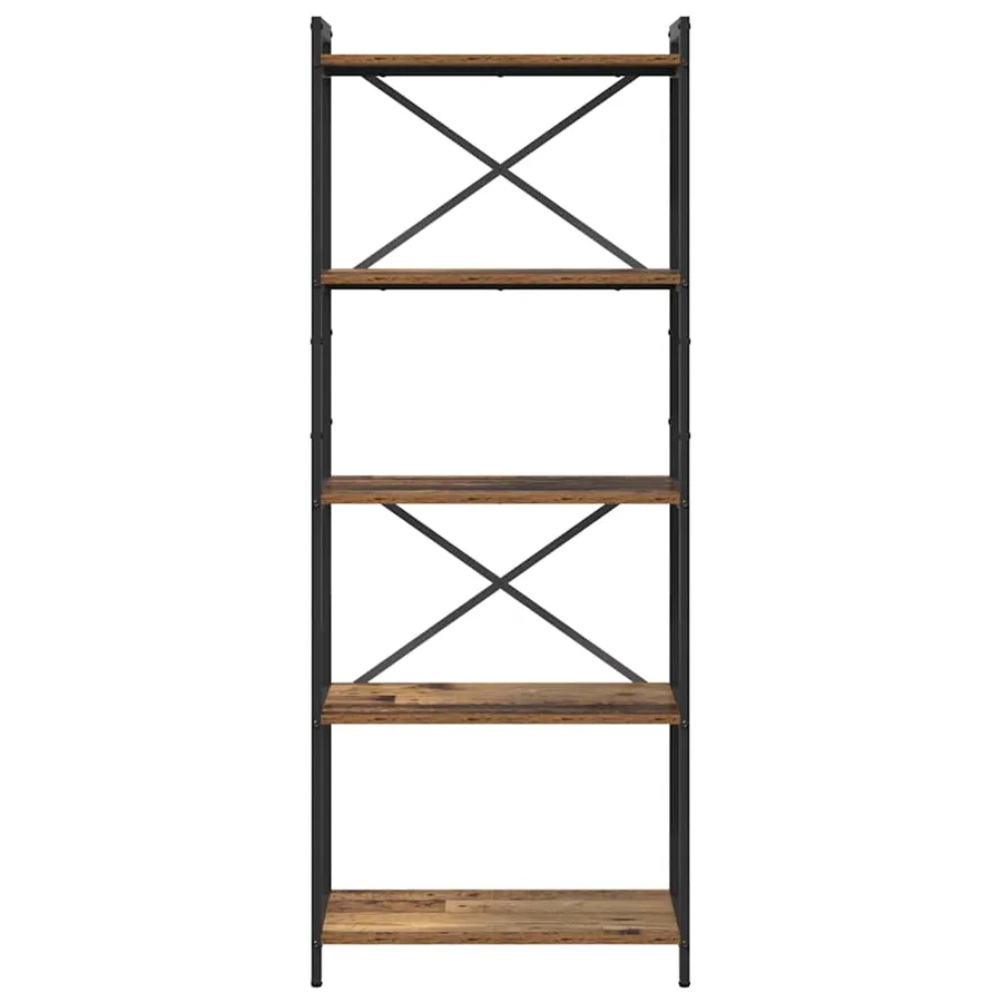 Étagère Bois ancien 60 x 30 x 155 cm Bois d'ingénierie - 5