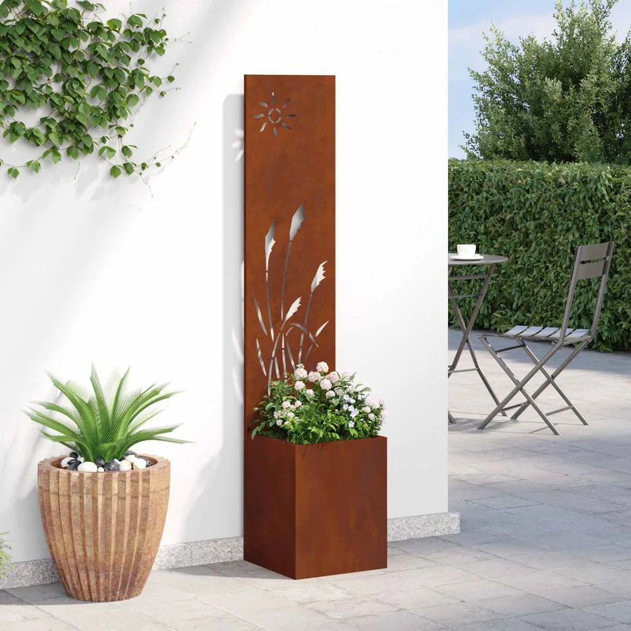 Écran de confidentialité de jardin Fretwork Rouillé 32 x 150 cm - 4
