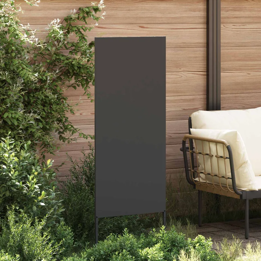 Écran de confidentialité de jardin Fretwork Noir 50 x 140 cm - 3