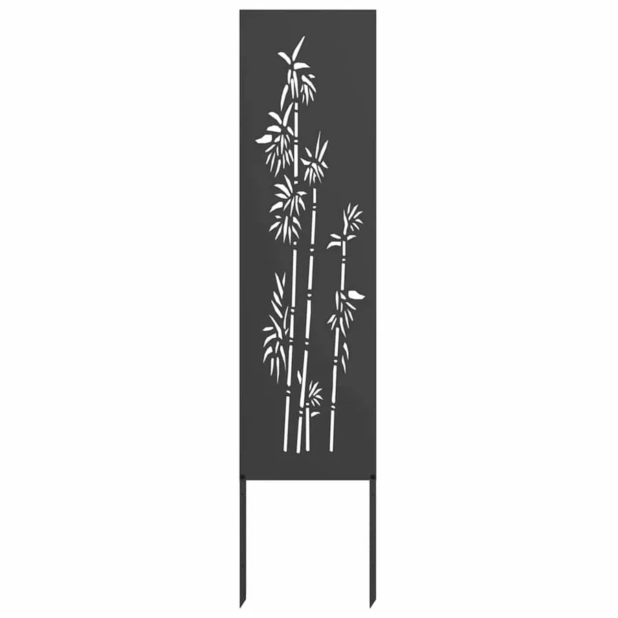 Écran de confidentialité de jardin Floral Noir 32 x 140 cm - 4