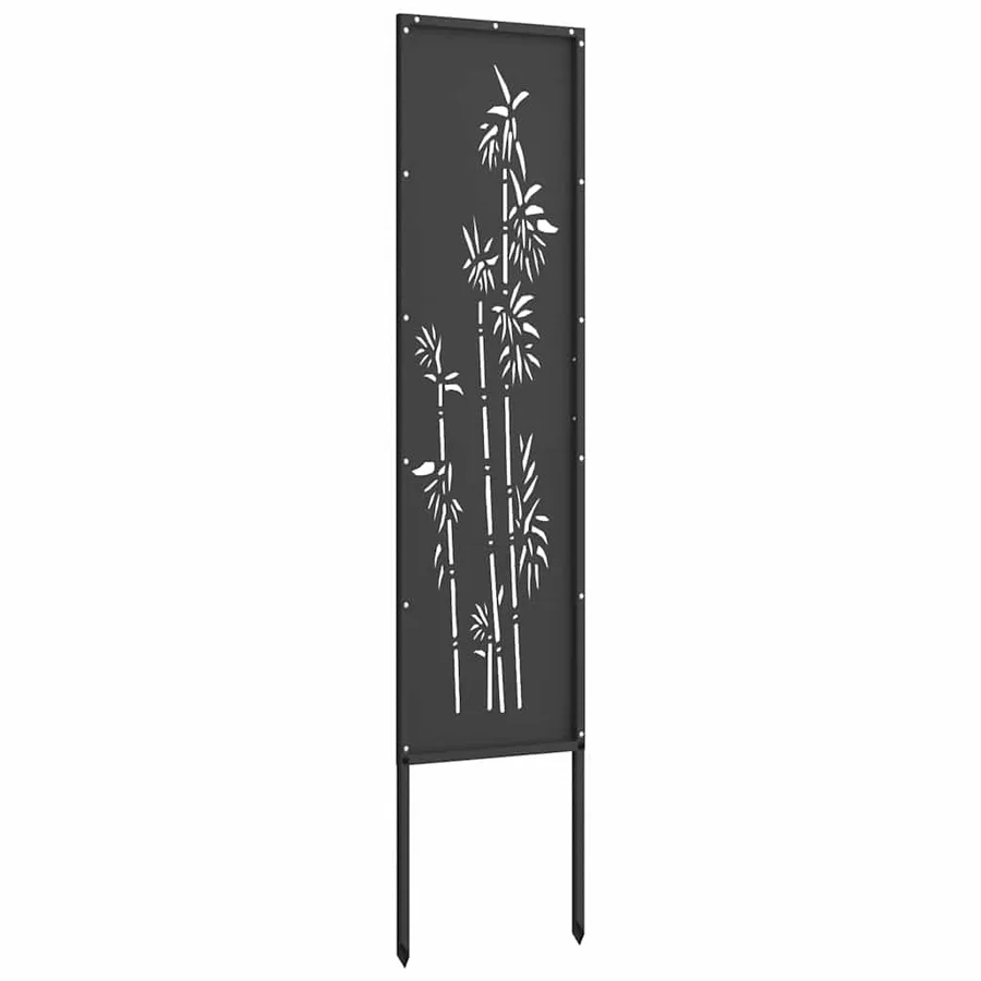 Écran de confidentialité de jardin Floral Noir 32 x 140 cm - 7