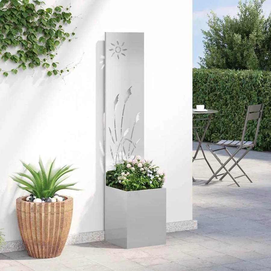Écran de confidentialité de jardin Fretwork Argent 32 x 150 cm - 4