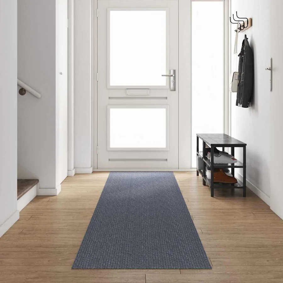 Tapis Couloir Gris clair 80 x 500 cm tissu