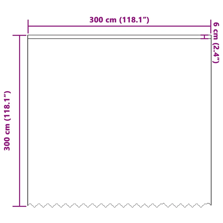Rideau en Dentelle Floral Blanc 300 x 300 cm Polyester - 8