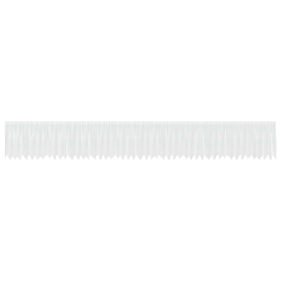 Rideau en Dentelle Floral Blanc 120 x 1200 cm Polyester - 2