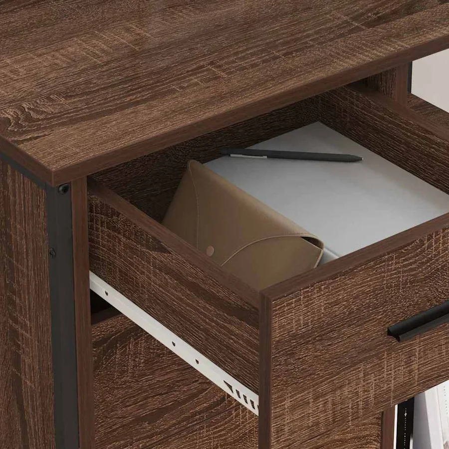 Cabinet avec Station de Charge Chêne brun 76 x 41 x 72 cm - 4