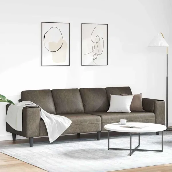 Canapé de salon Gris foncé 250 x 77 x 76 cm