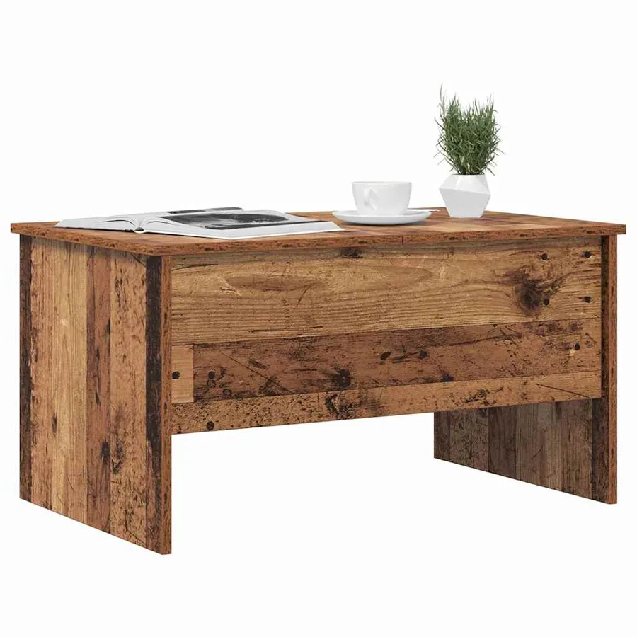Table basse Bois Ancien 102 x 50,5 x 46,5 cm Bois d'ingénierie - 3