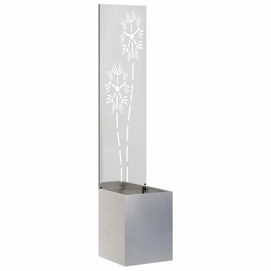 Écran de confidentialité de jardin Floral Argent 32 x 150 cm - 2
